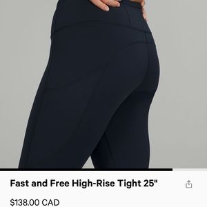 Lululemon Fast and Free Tight